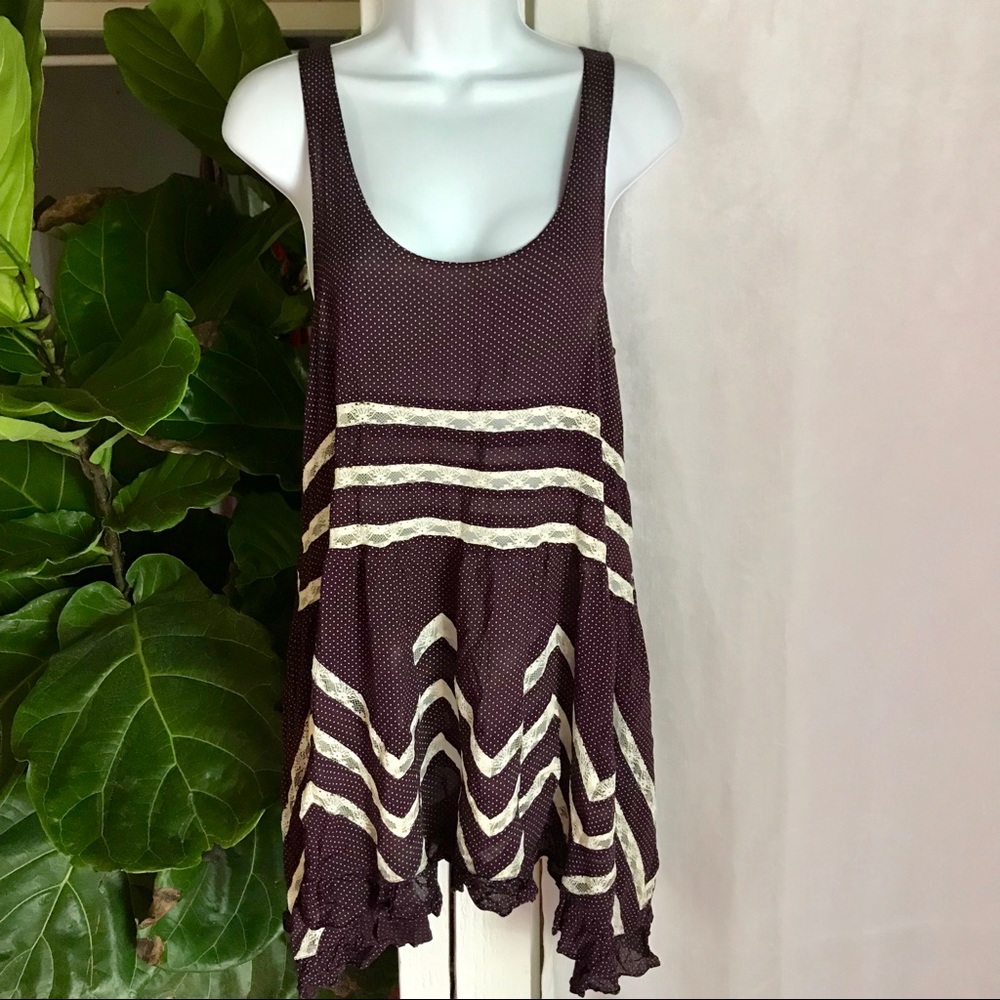 FREE PEOPLE boho oversized sleep lounge top purple